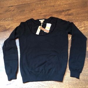NEW! Vertical Design Black Sweater, Sz S